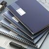 1 Set of 4pcs, 8.1x5.6inches Thickened A5 Coil Notebook, Blue Simple Notepad, Wholesale High-value Loose-leaf Book, Practice Boo