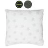 [A3531] - Phosphorescent Velvet Cushion 'Scarlett' Ivory (stars) - 40x40cm