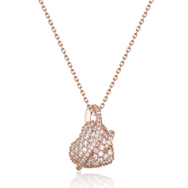 

CRANNE Heart Planet Necklace C24NB123 Rose gold