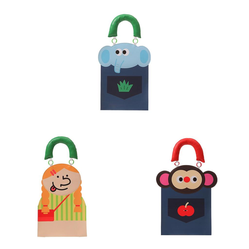 Pu Cartoon Animal Tissue Holder With Multifunctional Storage For Car And Home Use