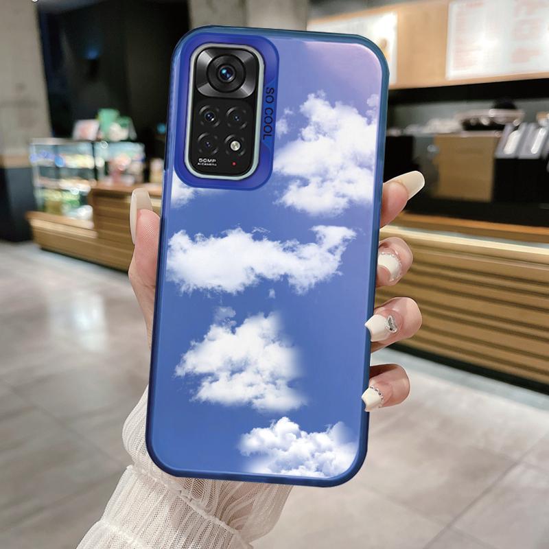 For Redmi Note 11 11S 14 13 Note14 Note13 Pro 5G 4G Case Shockproof TPU Soft Bumper Hard Back Cover Love Heart Aircraft Fundas