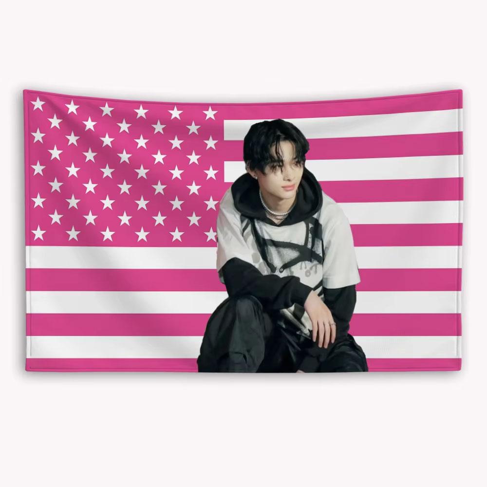 NIKI American Flag Banner  Custom Flat Printed Tapestry Indoor Outdoor Decor for Bedroom Garage  Home 74x94cm(29x37in)