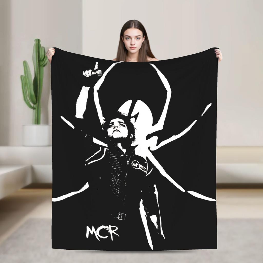 Gerard Way MCR VIntage   Blanket Quality Soft My Chemical Romance Throw Blanket Winter Students Living Room Fashion Bedspread