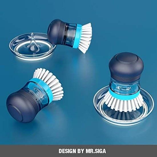 MR.SIGA One-Push Handy Kitchen Brush (with Holder)