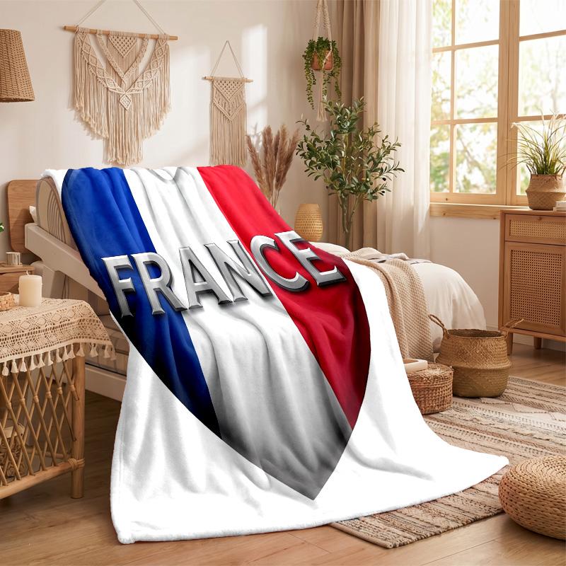 Frankreich Nationalmannschaft Druck Flanell Decke Weich Warm Sofa Bett Überwurfdecke Für Zuhause Büro Schlafzimmer
