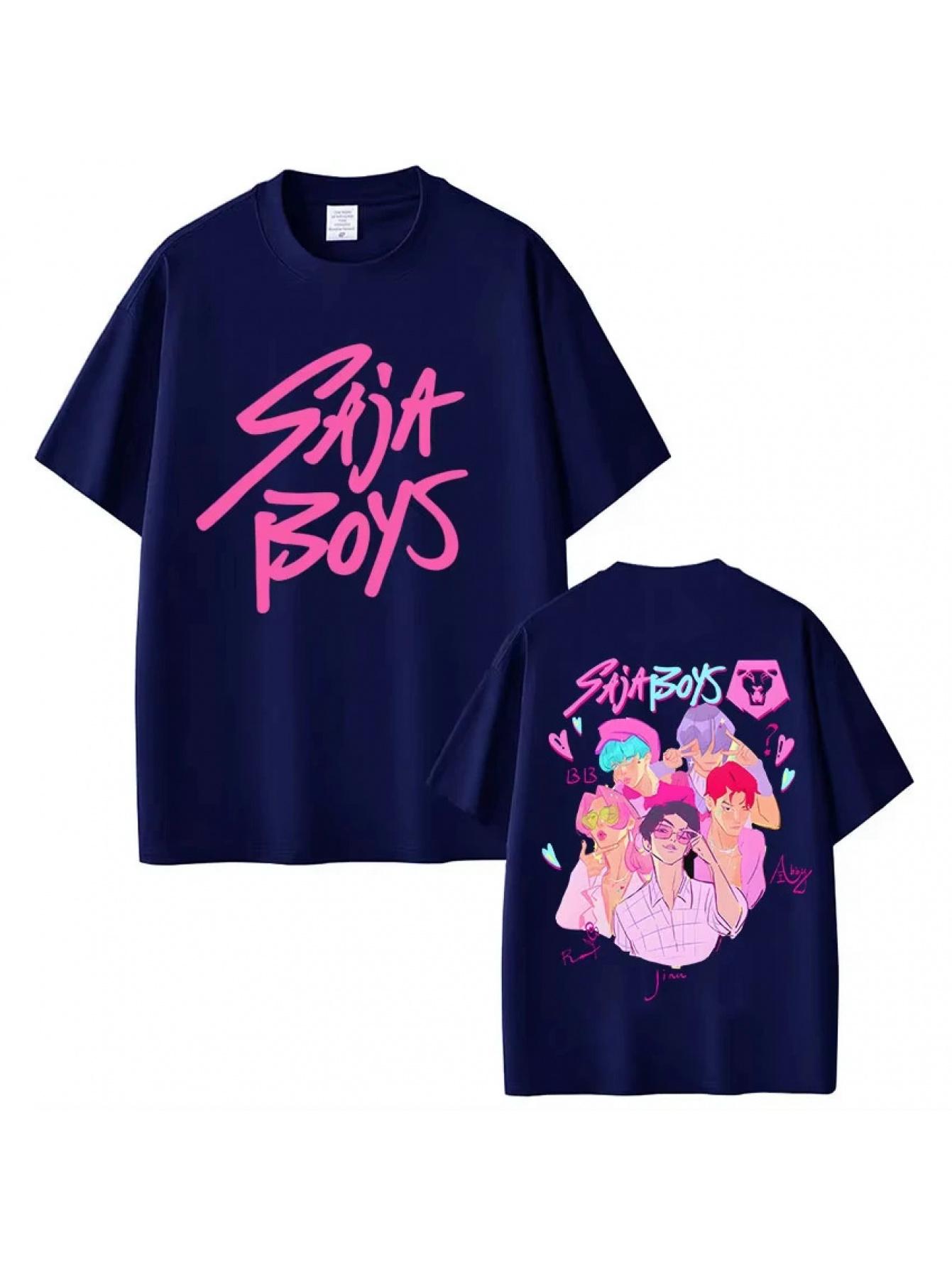 

Rendy Music Demon Hunter Movie Saja Graphic T-shirt - Unisex Comfortable Hip-hop Tee For Andsummer Spring Women s Clothing 2XL