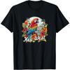 Key West, FL, Parrot and Flowers Cotton Men T Shirt S