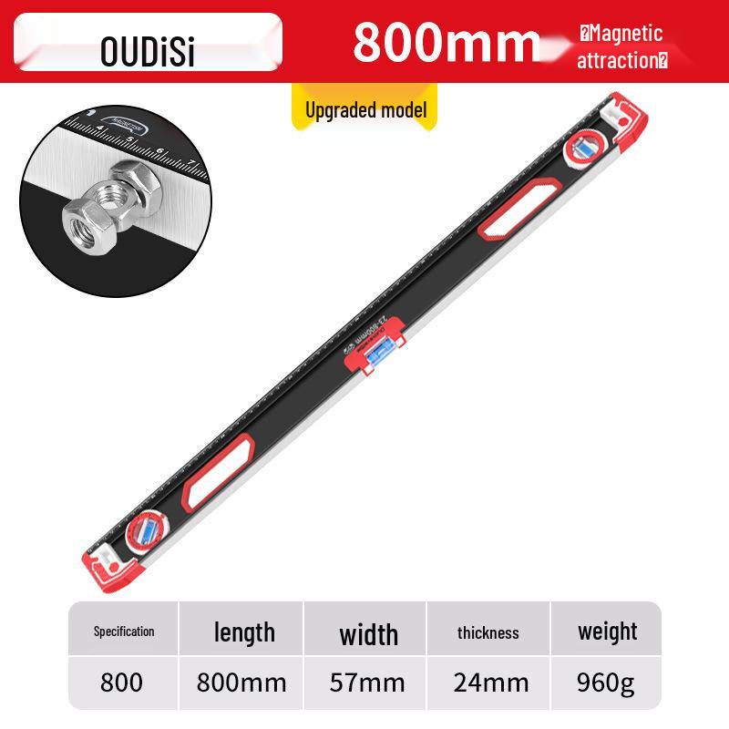 60 High-Precision Strong Magnetic One-Meter Level for Bricklayers
