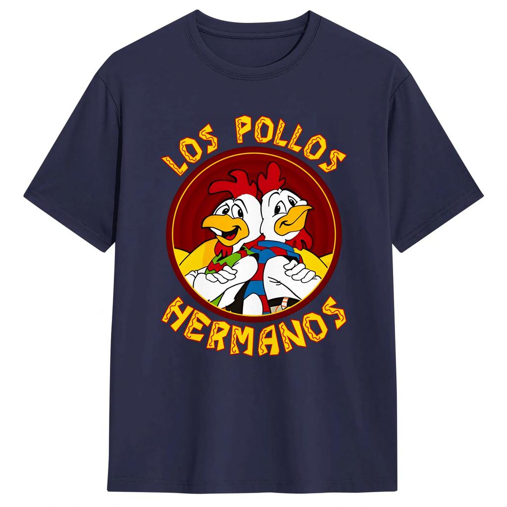 Los Pollos HerUnisexos Unisex T Shirts Hipster Tees Short Sleeve Crewneck TShirt Cotton Gift Idea Tops