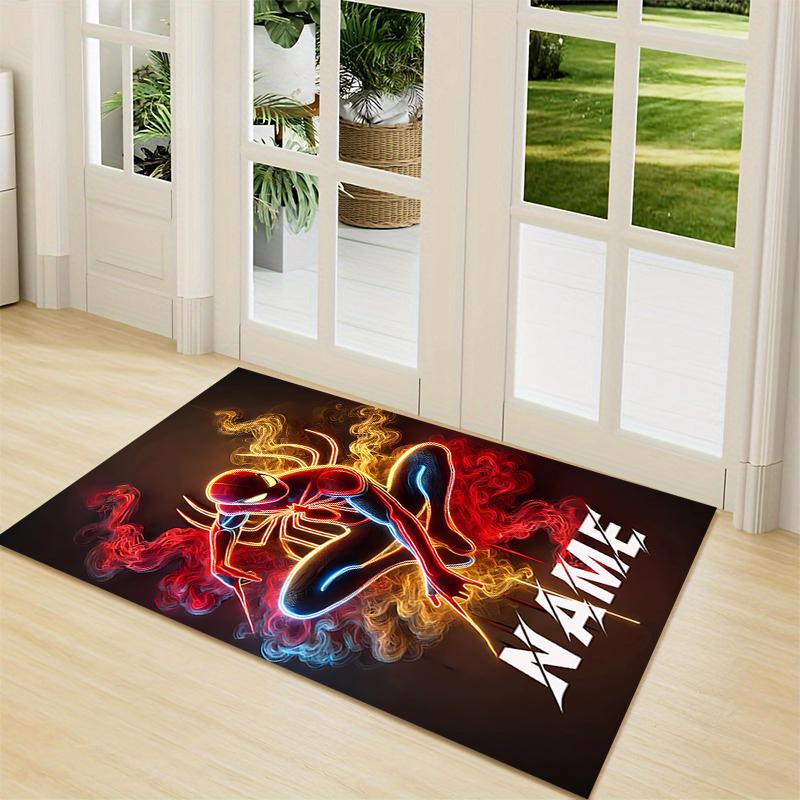 Custom Name "Spider-Man: Web Heroes" Carpet Rug Customizable Soft Washable Anti-Slip Home Living Room Sofa Mats Personalized Rug. 090916