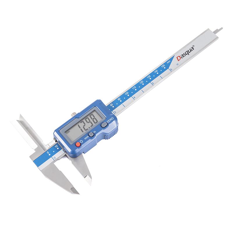 Dasqua Range 0-150mm Digital Vernier Caliper Precise Solid Stainless Steel Measuring Tool Caliper With Long Upper Jaws 0-150 mm синий