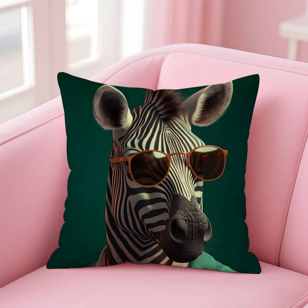 Vibrant Animal Bubble Fashion Tiger Pillow Case Pattern Printing Pillowcase Living Room Sofa Cushion Cover Bedroom Room Decor