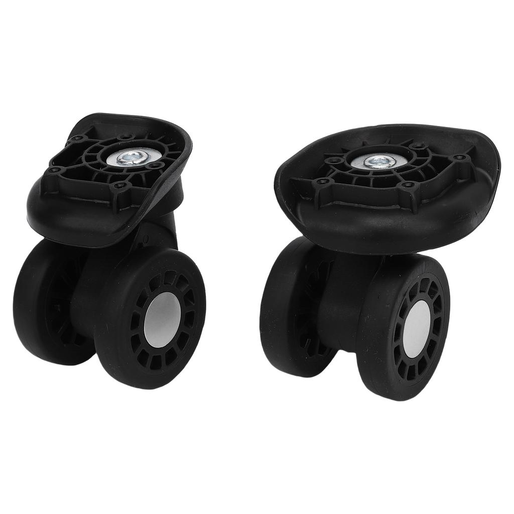 1 Pair Luggage Suitcase Wheels Trunk Luggage Wheels Spare Part Universal Wheel Replacement Silent Double Row
