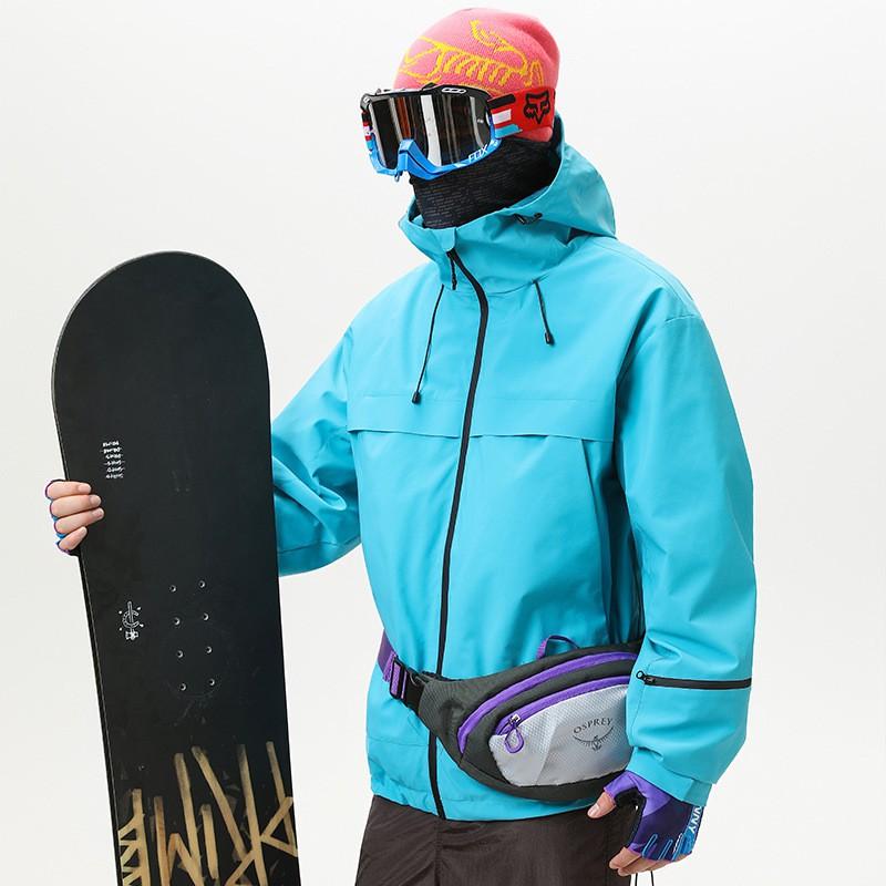 Unisex Outdoor Hiking Jacket With Removable Hood Windproof Breathable Waterproof Shell Winter Trekking Mountaineering