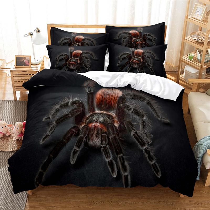 Animal Bedding Collection Duvet Cover Collection 3D Bedding Black LeopardCat Digital Printing With Bed Linen Queen Size Bedding Collection Fashion