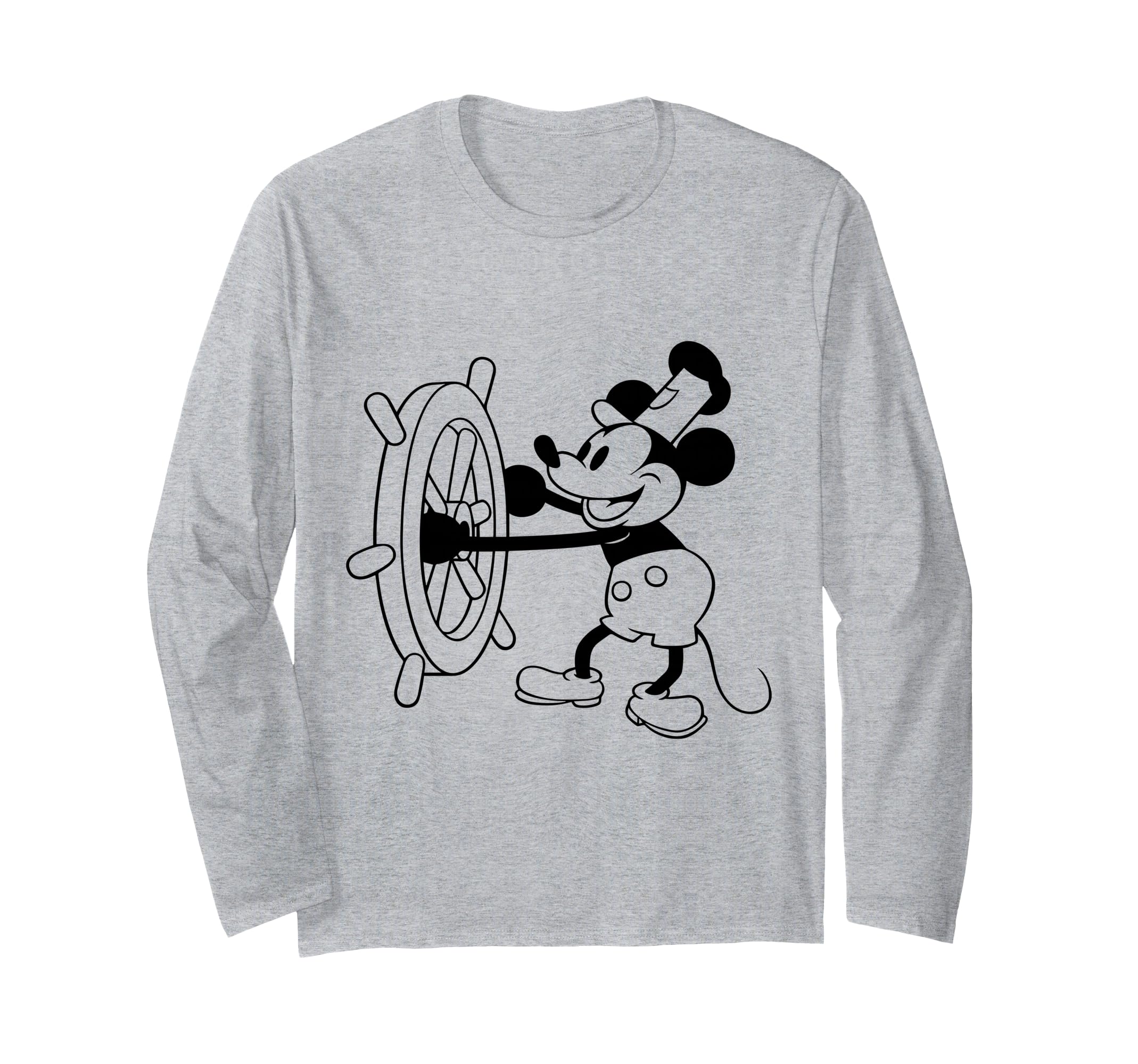 Steamboat Willie Mickey Long-Sleeve T-Shirt