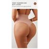 High Waist Wave Texture Seamless Knit Tummy Control Hip Lifting Slim Women Shape Briefs