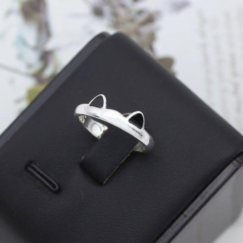Adorable Cat Paw & Ear Adjustable Ring - Cute Japanese & Korean Fashion