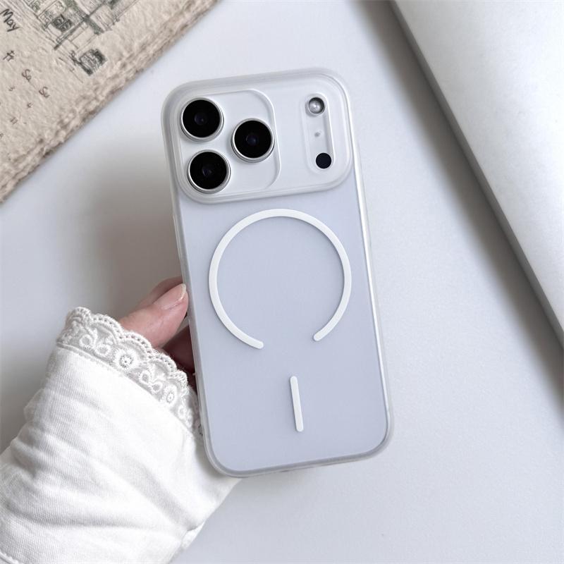 Ultra Thin Matte Transparent Wireless Charging Magnetic ForMagsafe Case ForiPhone 17 Air 16 15 14 Plus 13 12 Pro Max PC Cover