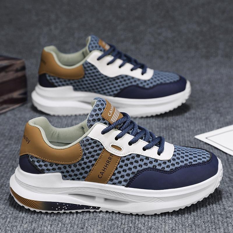 Sports and leisure shoes men's trend spring mesh shoes young and young students men's shoes trendy shoes men's breathability