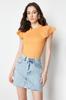 Women's Fashion Blouse Crew Neck Short Black Backless Tie Detailed Ribbed Flexible Knitted Blouse
