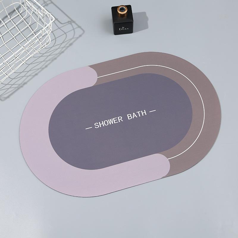 Nordic Minimalist Style Kitchen Floor Mat Bathroom Bathroom Door Mat Entry Door Mat Resistant To Dirty Diatom Mud Foot Mat