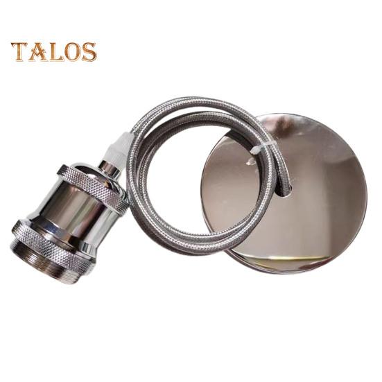 

Комплект шнура для подвесного светильника E27 с большим ввинчивающимся патроном для лампы, кабель длиной 1 м, подвесной светильник, простая установка, металлическое основание в винтажном стиле для лампочки, домашний декор F