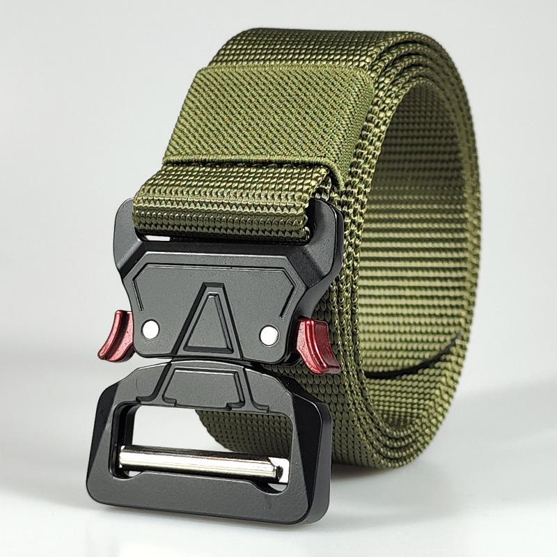 Men's Belt Metal Buckle Outdoor Hunting Multi Function Tactical Belt Combat Survival Marine Corps Canvas Nylon Women Sport Belt