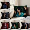 Singer A-Aitana Ocana Pillow Case Anti-dustmite Pillowcase Invisible Zipper Silky Short Plush Sofa Cushion Cover