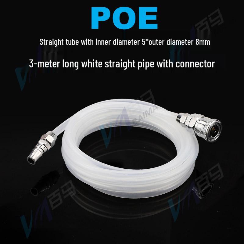 High-Pressure PU Air Hose with Quick Connect - 5*8/10*6.5/12*8, Pneumatic Air Compressor and Pump Compatible