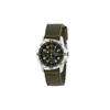 Relógio masculino casual à prova d'água 100 metros, Quartzo, pulseira de nylon, mostrador verde SND377R