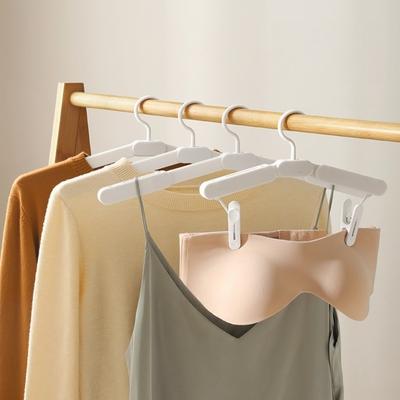 Lightweight Mini Size Foldable Clothes Hanger Non-Slip Expanded Travel Hangers Space Saving Portable Pant Clips Travel