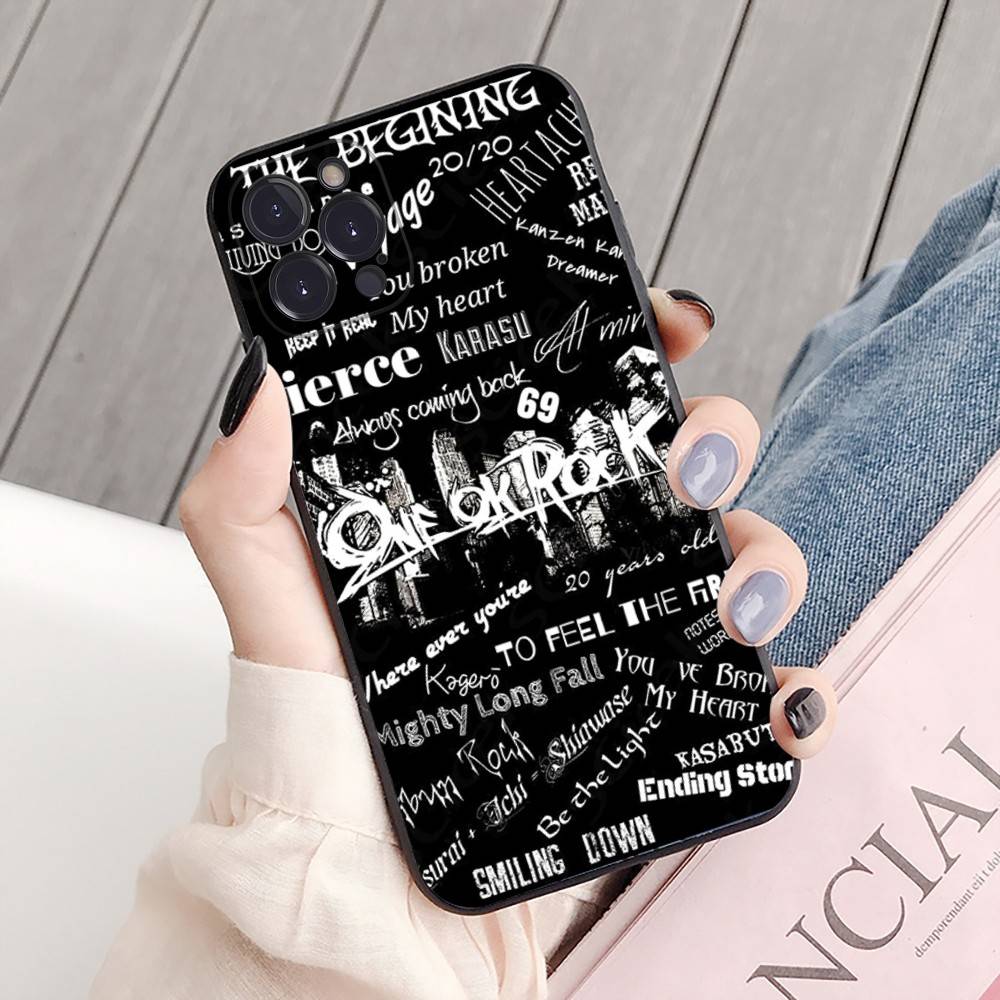 1PC ONE OK ROCK Phone Case For IPhone 16 15 8 7 6 6S Plus X SE XR XS 14 11 12 13 Mini Pro Max Mobile Case