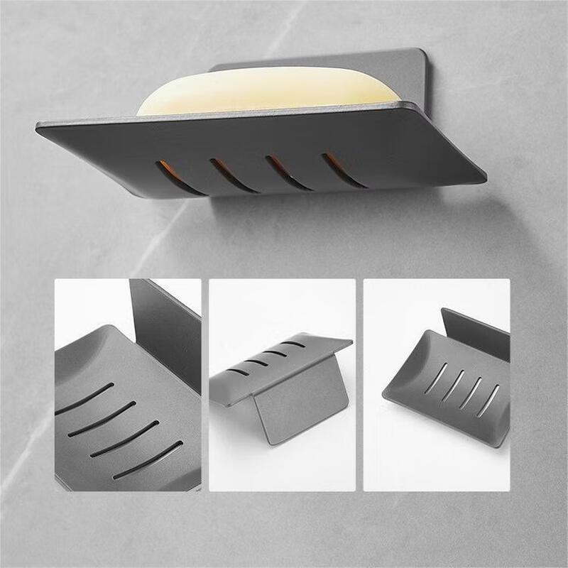 cmaos Stainless Steel Draining Soap Dish with Hooks