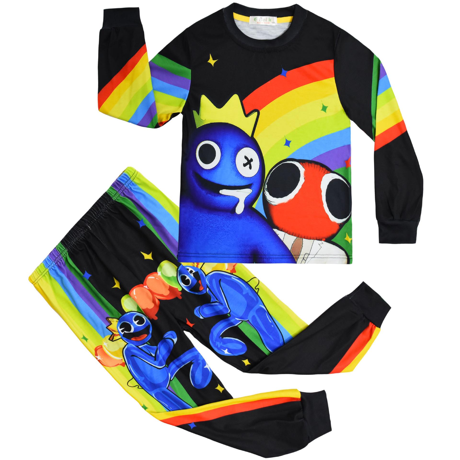 Long-Sleeved Set, Cartoon Digital Printing Clothing, Medium And Large Boys  Long-Sleeved Loungewear Set 7027 110