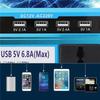 Modified Sine Wave Inverter 3000/4000/5000W Voltage Transformer 4 USB Ports LCD Display DC 12V/24V TO 220V Inverter Converter