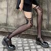 Women Classical Design Harajuku Emo Mesh Tights Lingerie Thigh High Garters Hosiery Gothic Dark Girl Long Sexy Fishnet Stockings