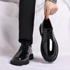 Summer new soft leather beanie shoes business men's casual leather shoes men's shoes men's derby shoes