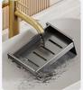 Wall-Mounted Soap Holder with Suction Cup for Bathroom Storage