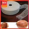 Elastic Smoked Meat Poultry Ham Netting Meat Butcher Twine Net Sausage Netting for Meat Cooking Smoking, or Drying 3 Meter