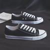 Classic Low-Top Evergreen Canvas Shoes - Vulcanized Rubber Sole, Men's Shallow Mouth Design