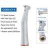 YUSENDENT Dental Handpieces Low Speed 1:5 Speed Increase Ration Contra Angle Handpiece With Fiber Optic LED Light CX235 C7-5