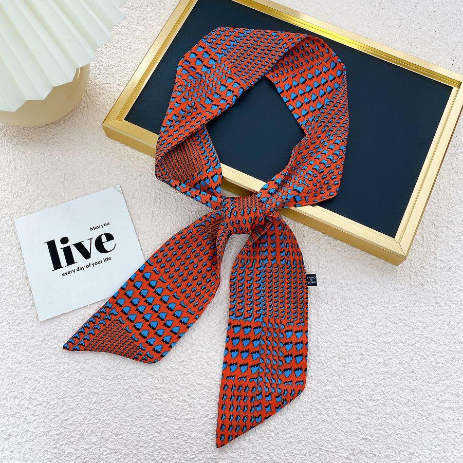 New Scarves Silk Scarves Women'S Spring And Autumn Season Long Decorative Professional Scarves Summer Thin Styles Paired With Shirts Stylish