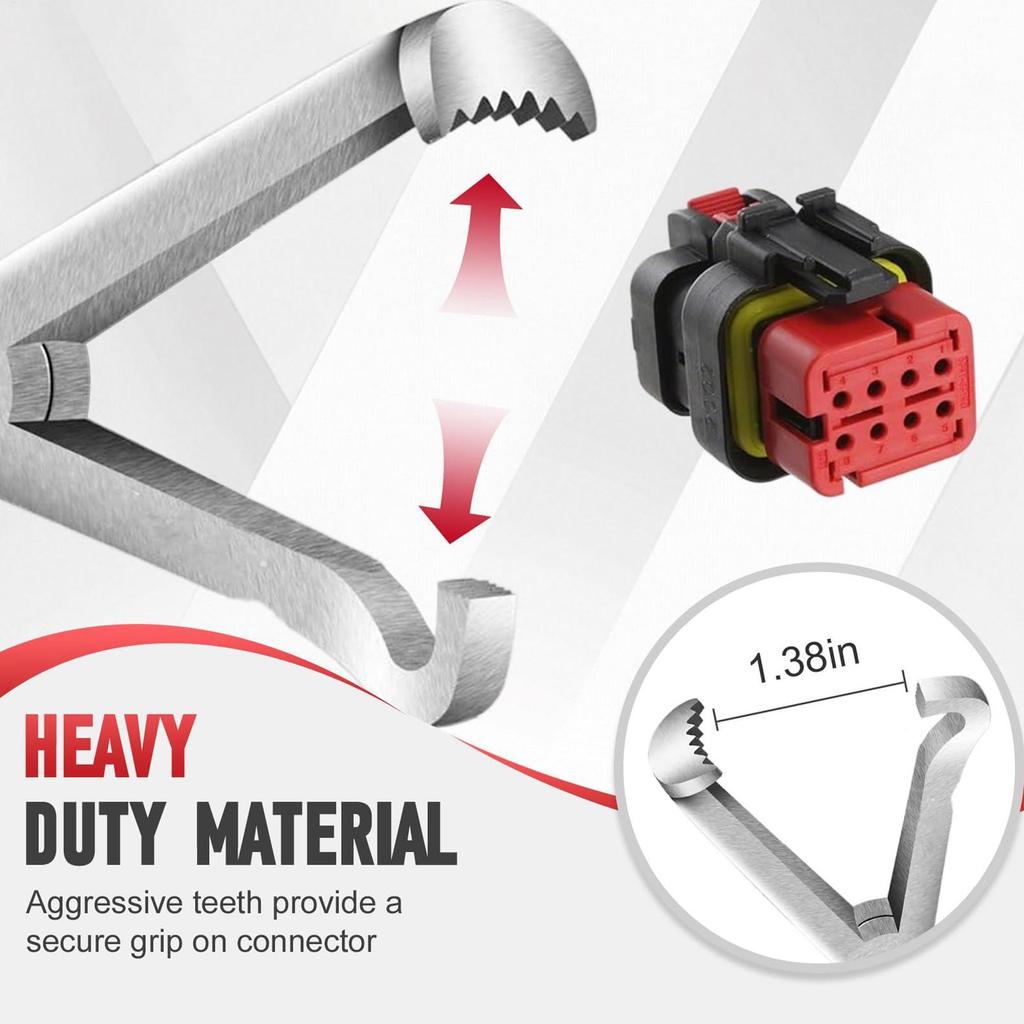 2pcs Electrical Disconnect Pliers Bendable Straight Head Wire Cutters Oil Pipe Disconnecting Pliers Electrical Connector Removal