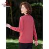 YUZHAOLIN Women's Round Neck Embroidered Knit Sweater