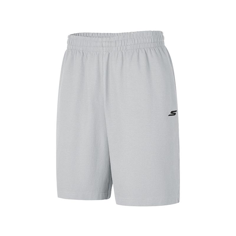 Skechers Sport Life Series Soft Comfortable Loose Versatile Three-Quarter Pants Casual Shorts Men Shorts High-Rise-Gray P225M184-004T M
