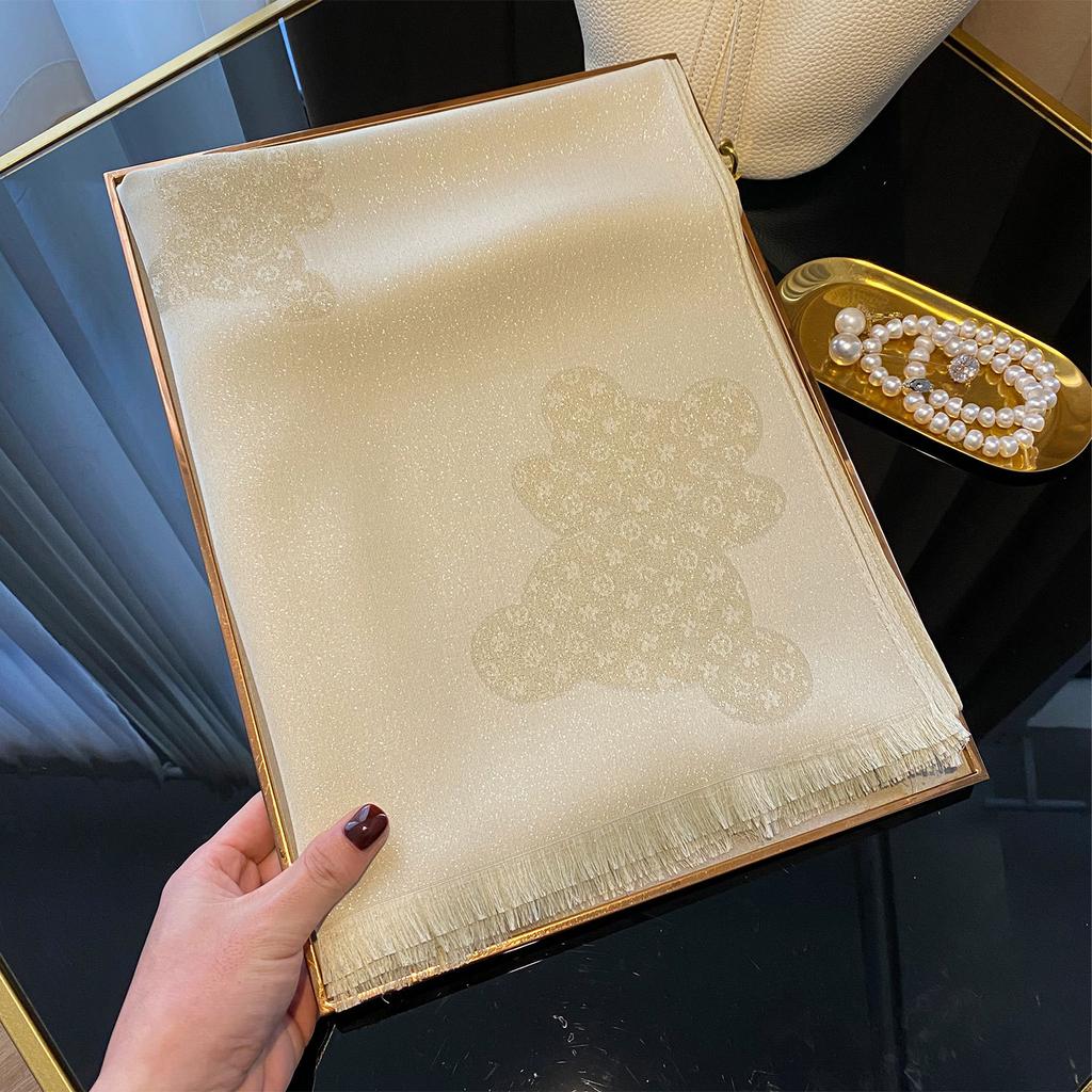 Lente en Zomer Tencel Katoen Gouden Zijde Zijden Sjaal Hoge Mode Buitenlandse Stijl Strand Sjaal Sjaal Pentagram Sjaal Vrouwen