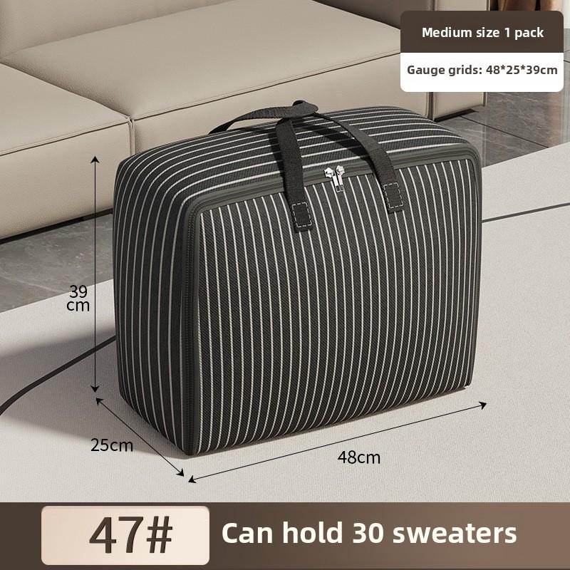 Сумки для хранения из ткани Оксфорд вместительная сумка для хранения одежды водонепроницаемая сумка для переезда дорожная сумка для хранения одеял в спальню Medium 1197₽