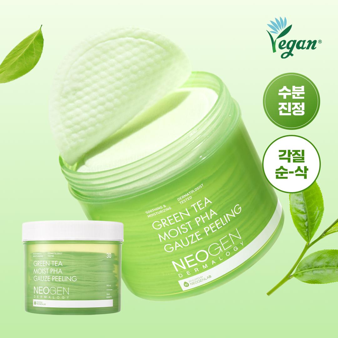 Neogen [Moisture Peeling] Green Tea Moist Moisture Peeling Pad 30 Sheets