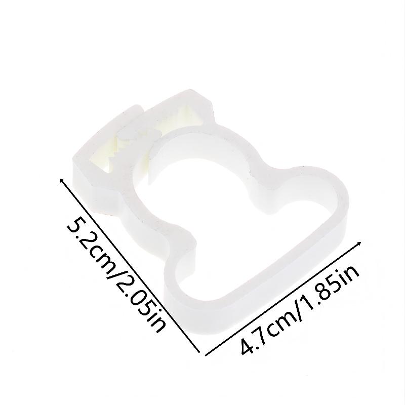 2Pcs Milking Machine Tube Triplet Air Hose Fix Clip Air Hose Plastic Clamps Pulsating Triple Tube Rubber Hose Organizing Clips